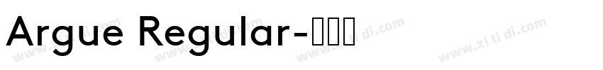 Argue Regular字体转换